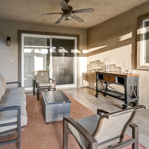Back Patio Covered Seating Area
