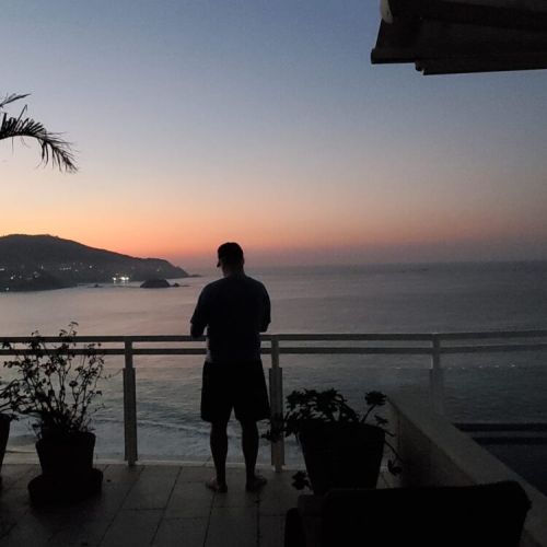 Sunset view from the Patio