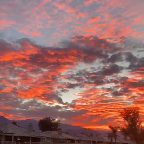 Backyard Sunset