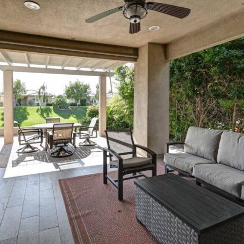 Back Patio Seating Area and Dining Table