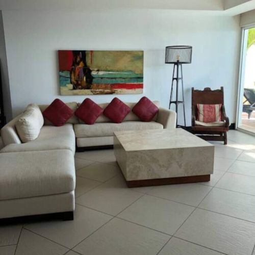 Living room seating area, that looks out the patio sliding doors