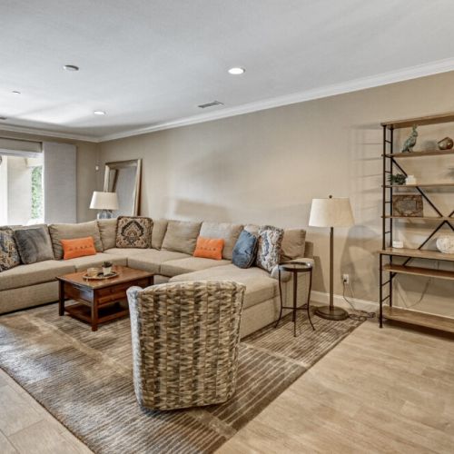 Living Room and Entrance to Back Patio