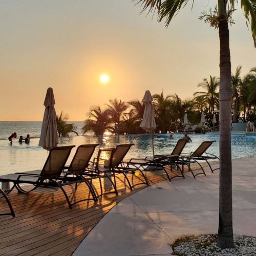 Sunset from the beach