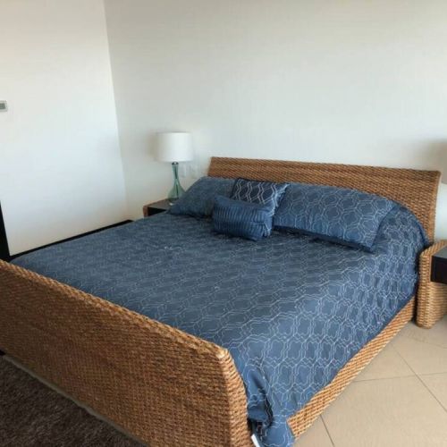 2nd Bedroom with Queen sized bed and side tables. (just a different duvet)