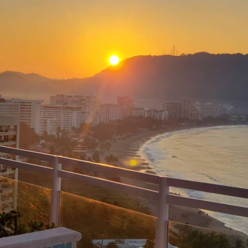 Sunset from the balcony